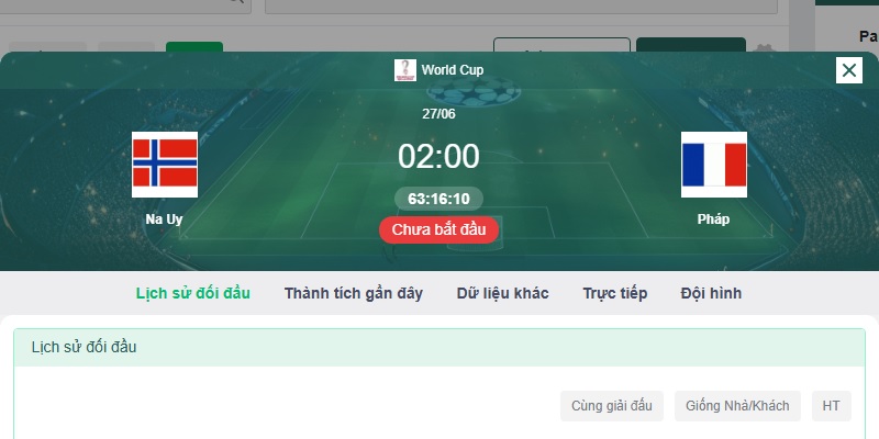 Soi kèo Pháp vs Na Uy